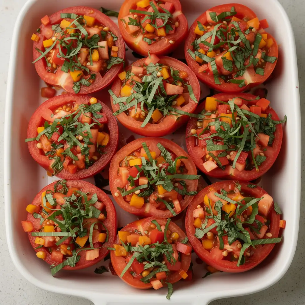 Garniture des tomates