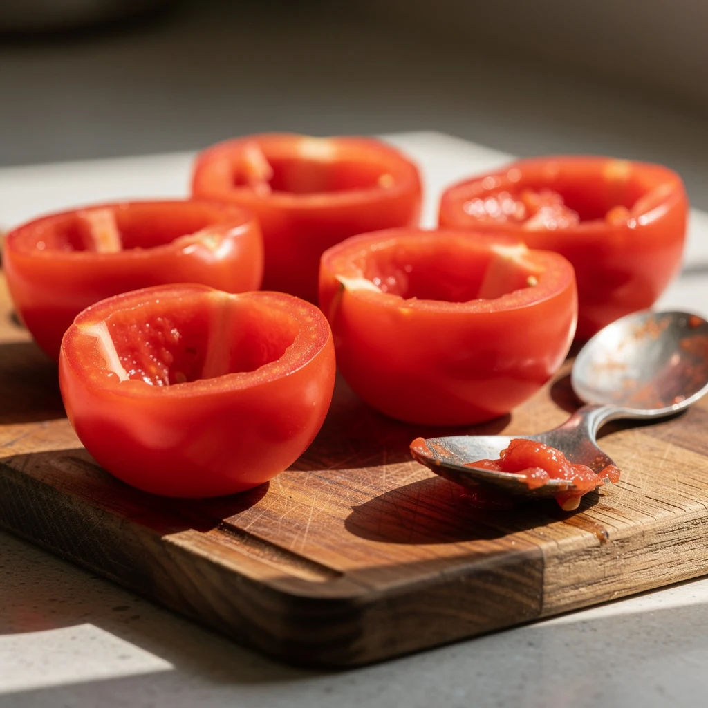 Préparation des tomates
