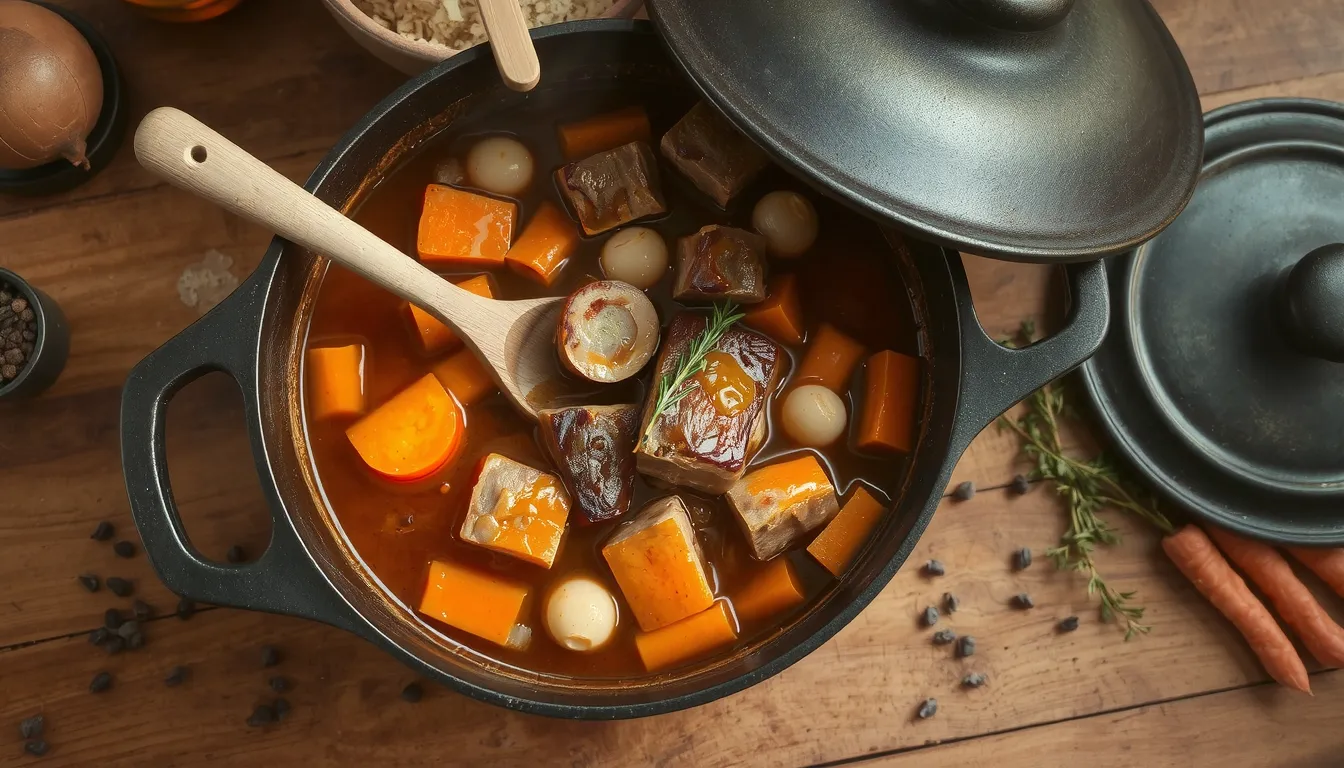 recette poitrine de porc en cocotte